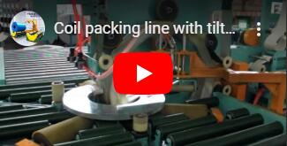 automatic steel coil packing with printer
